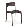 Chaise de salle à manger en teck naturel avec finition imparfaite polie à la main pour salles à manger