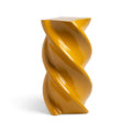 Table d'appoint ludique en céramique ocre avec accent compact pour salons