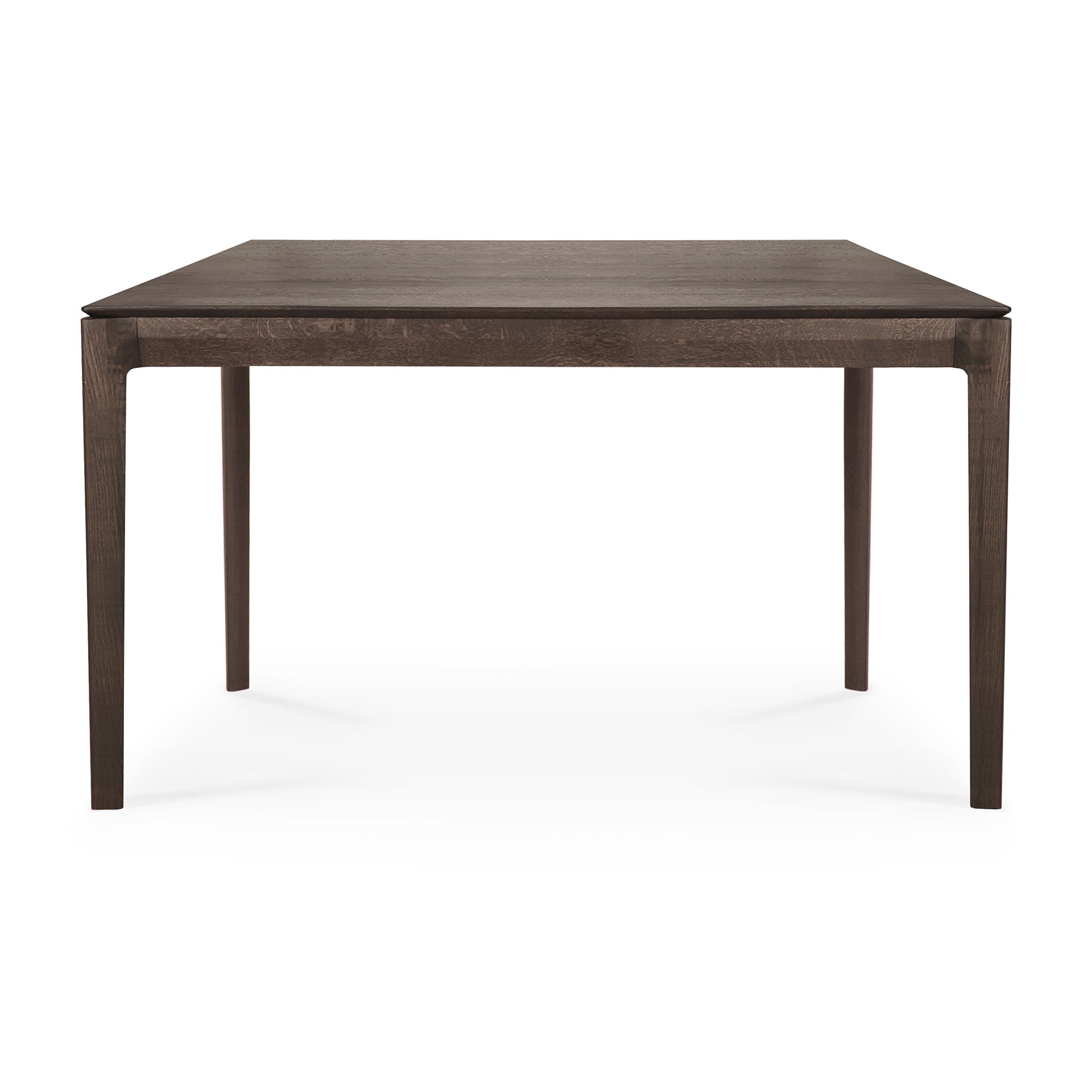 Table de salle à manger intemporelle en chêne massif avec cadre aéré et ouvert