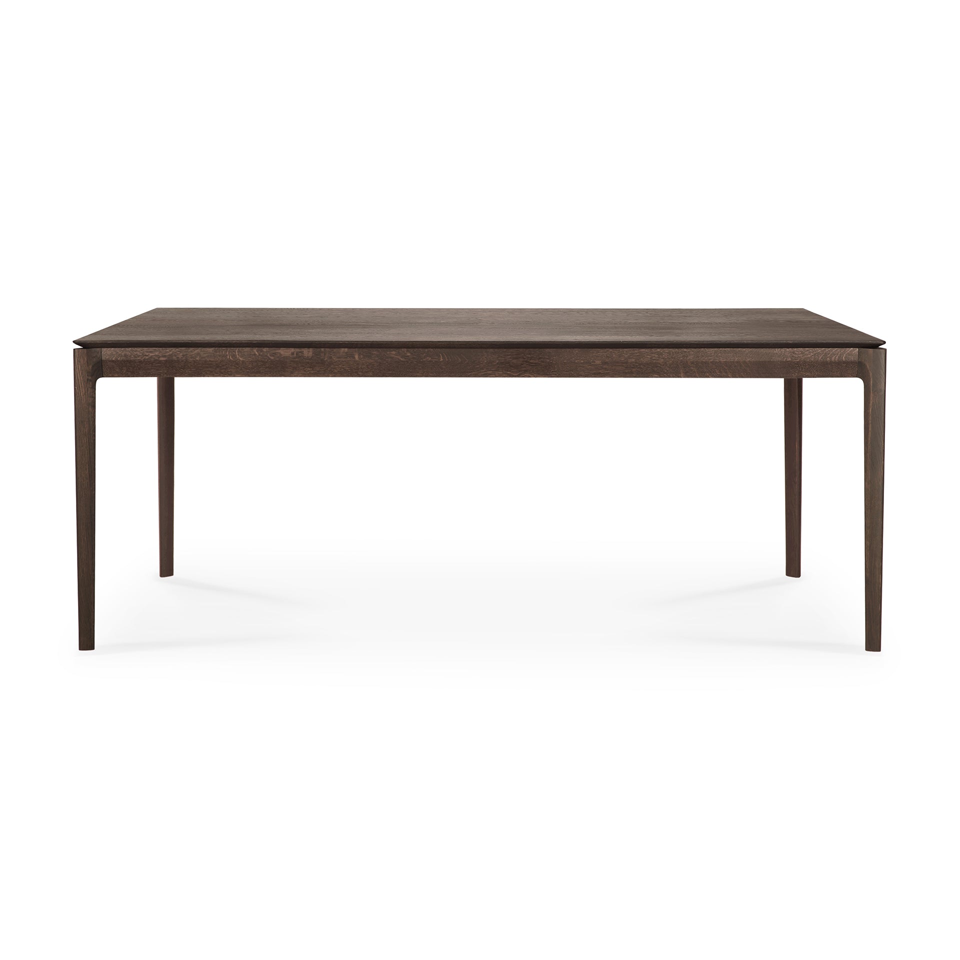 Table de salle à manger intemporelle en chêne massif avec cadre aéré et ouvert