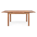 Table à Manger Extensible en Teck Recyclé Polyvalente avec Pieds Cylindriques Tournés pour Salles à Manger