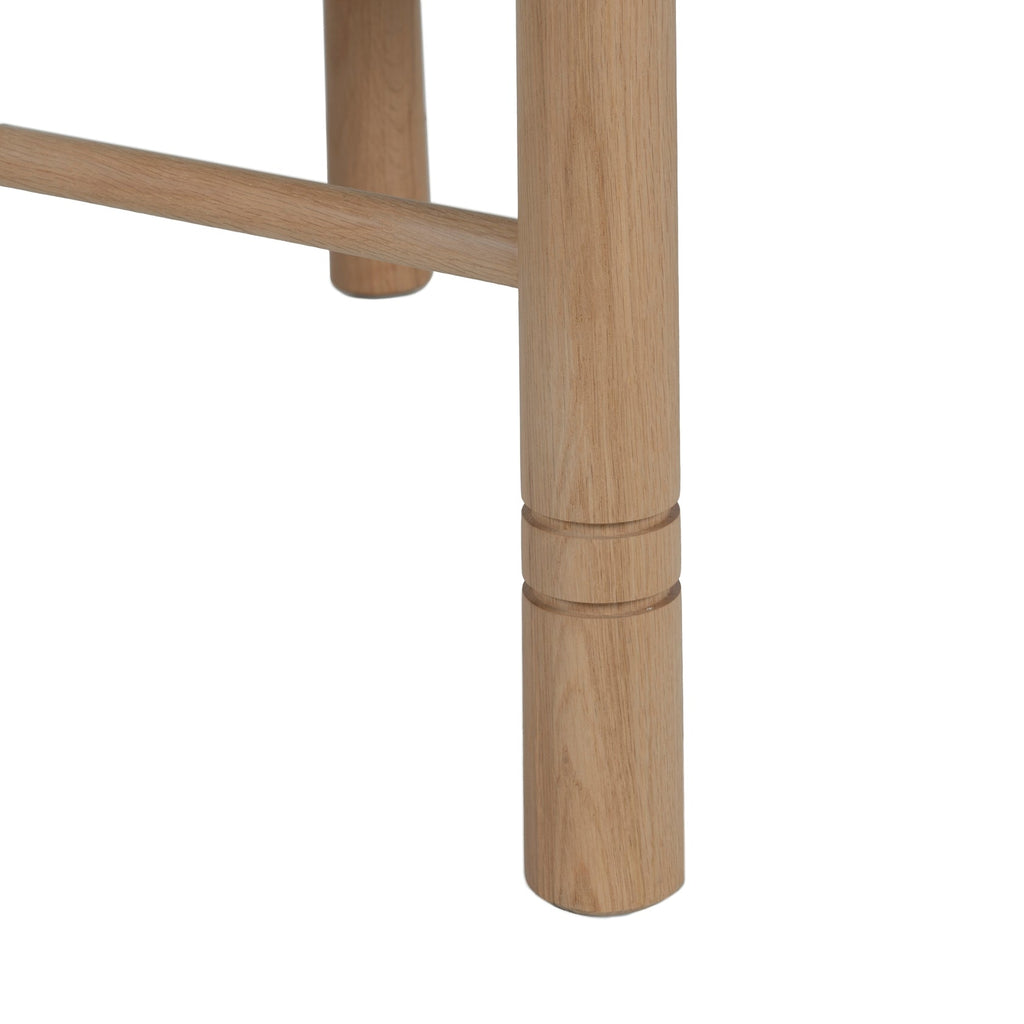 Chaise de salle à manger contemporaine en chêne et bouclette avec palette sculpturale effet marbre pour salles à manger