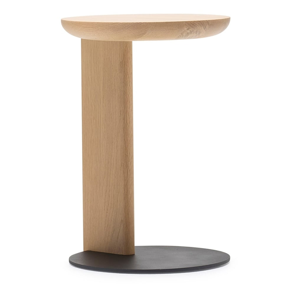 Table d'appoint moderne en bois massif pour ordinateur portable avec piètement fin en acier pour salons