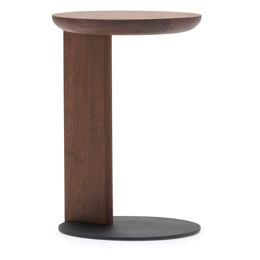 Table d'appoint moderne en bois massif pour ordinateur portable avec piètement fin en acier pour salons