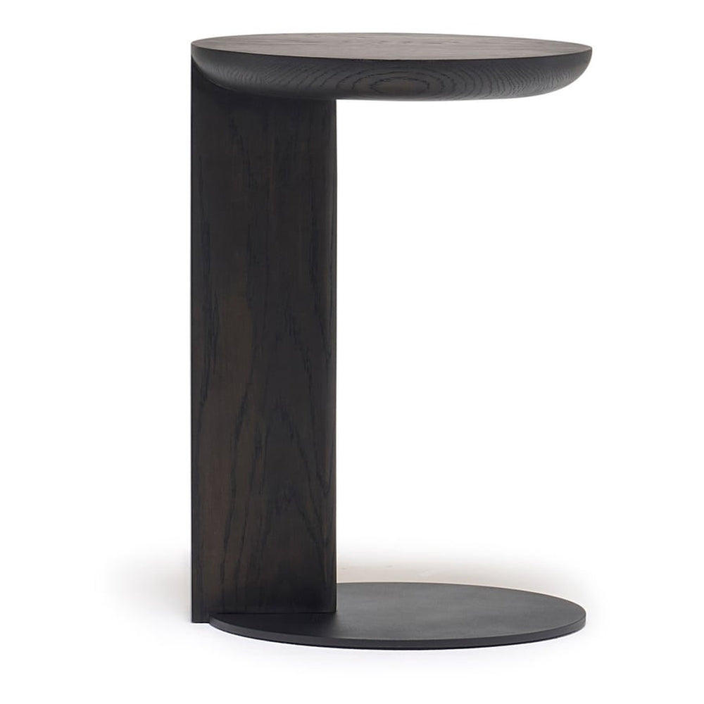 Table d'appoint moderne en bois massif pour ordinateur portable avec piètement fin en acier pour salons
