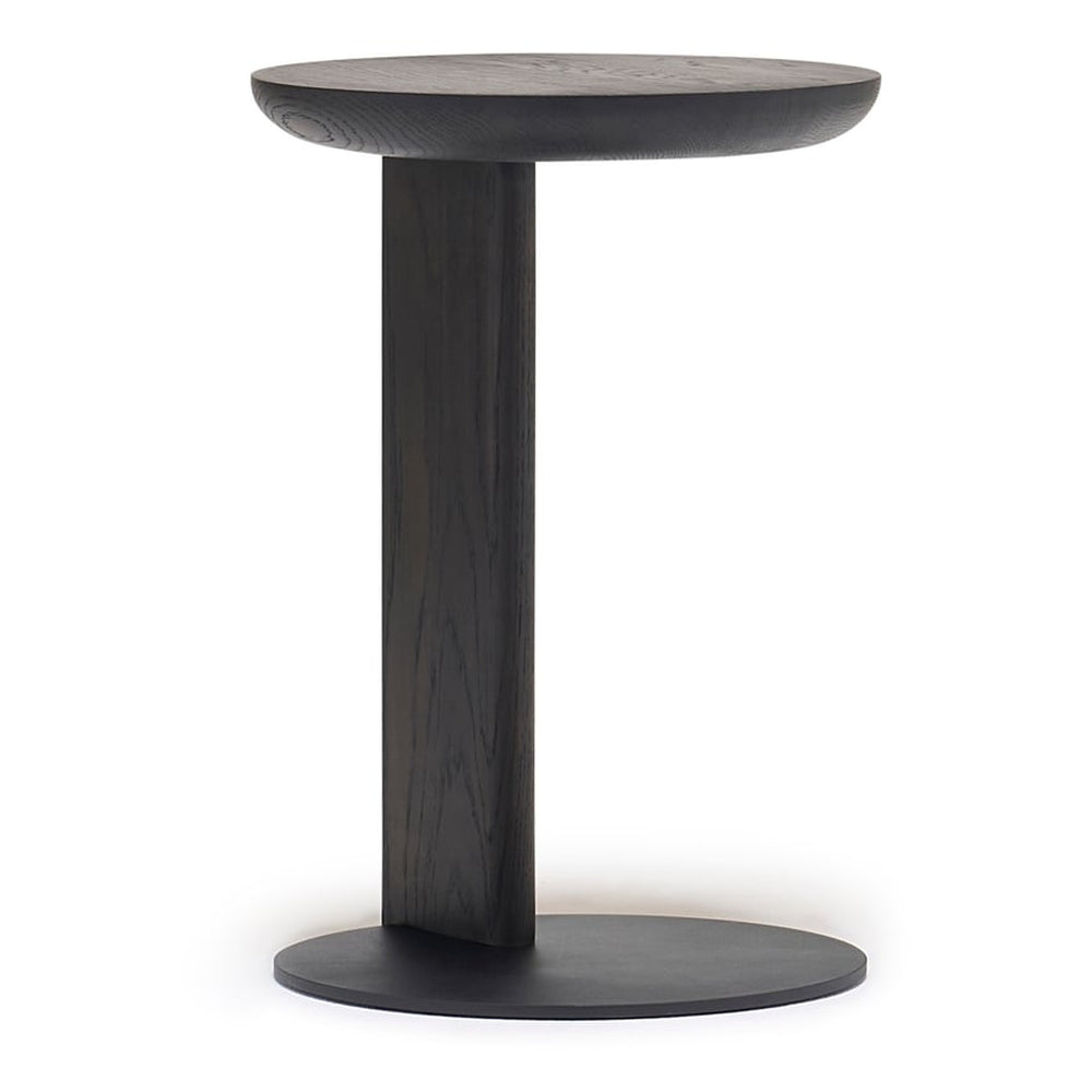 Table d'appoint moderne en bois massif pour ordinateur portable avec piètement fin en acier pour salons