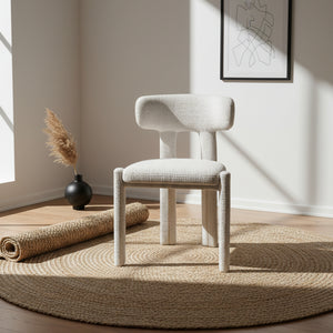 Chaise de salle à manger rembourrée minimaliste