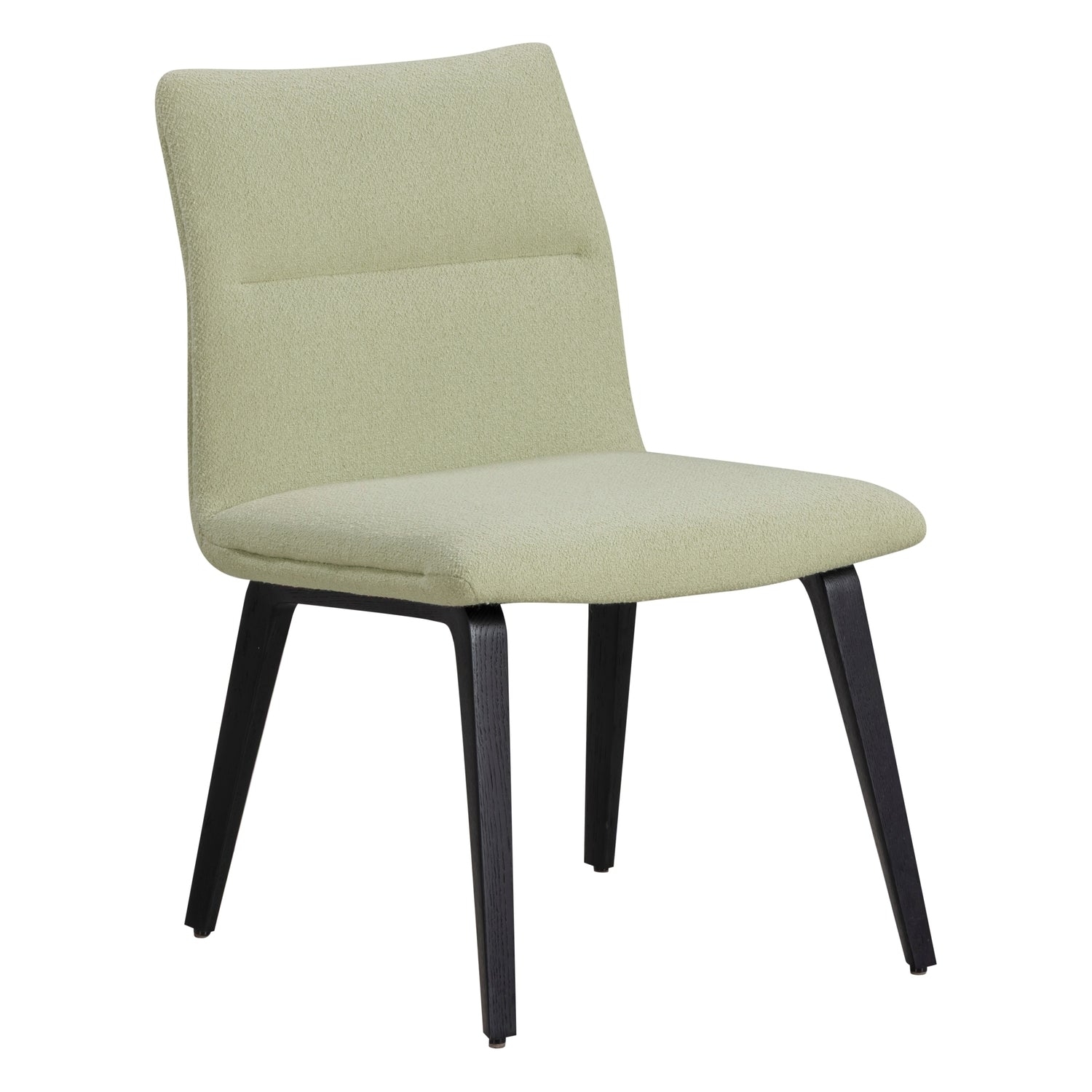 Chaise de salle à manger contemporaine rembourrée avec dossier plié détaillé pour salles à manger