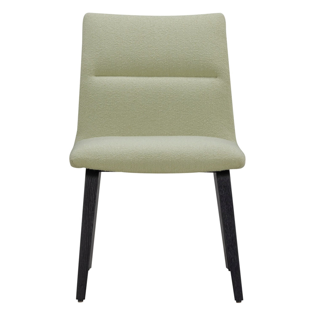 Chaise de salle à manger contemporaine rembourrée avec dossier plié détaillé pour salles à manger