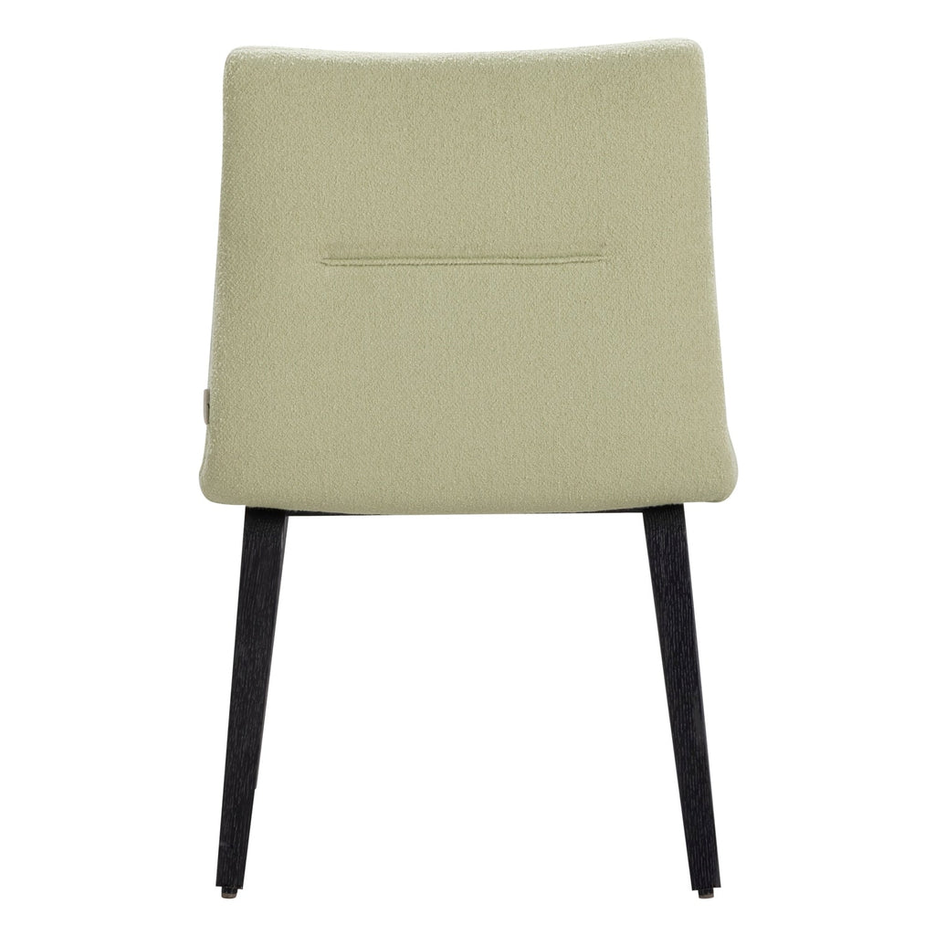 Chaise de salle à manger contemporaine rembourrée avec dossier plié détaillé pour salles à manger
