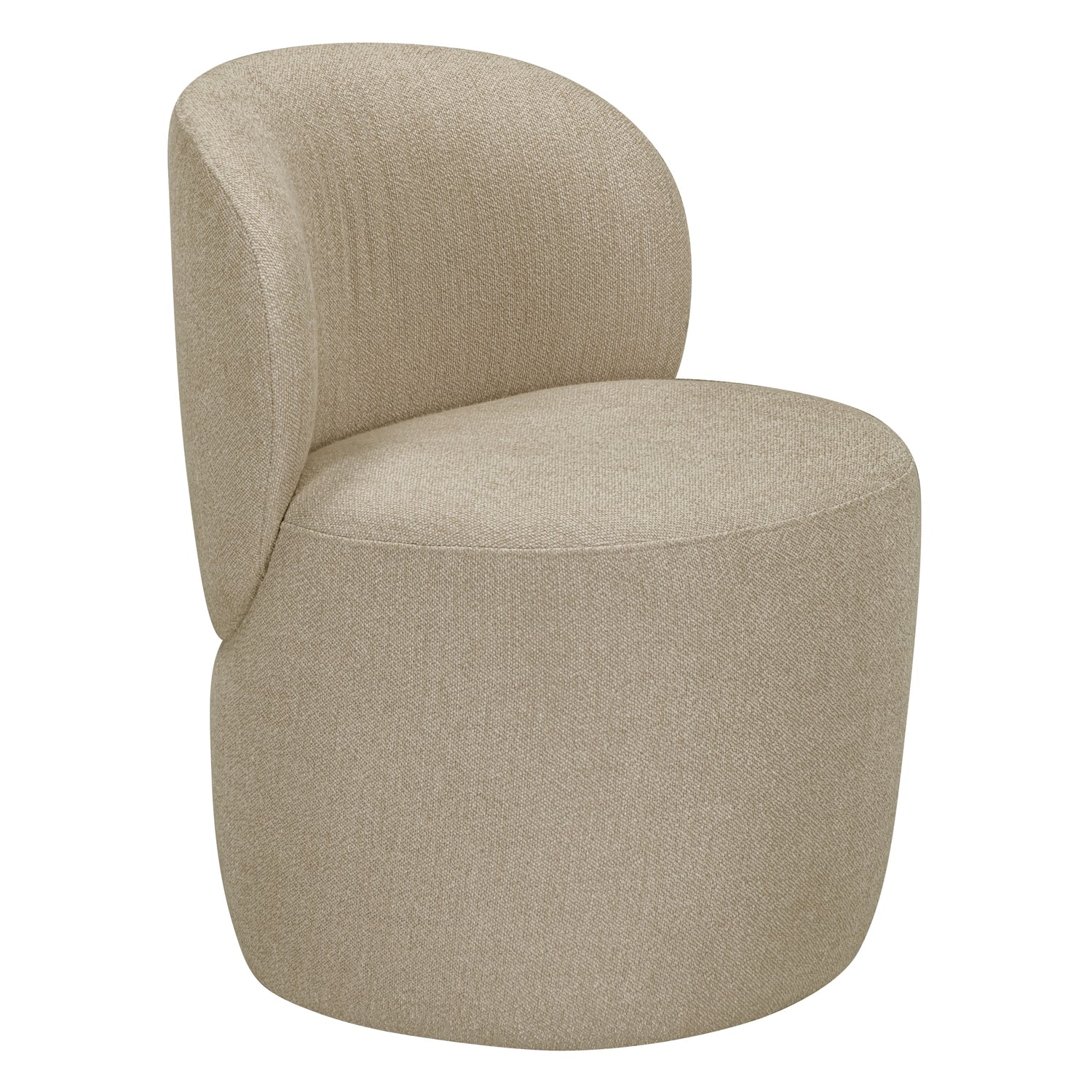 Petit fauteuil rembourré avec dossier plissé pour salons et salles à manger