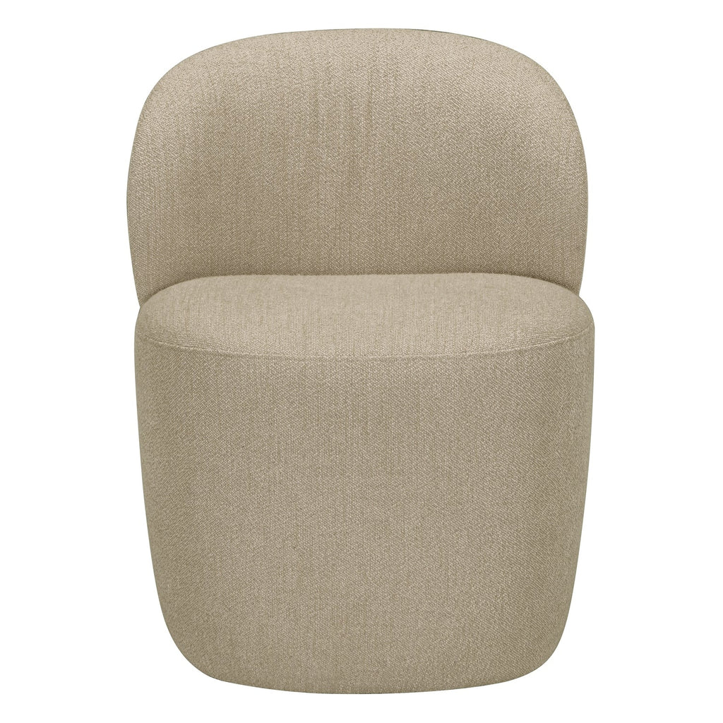 Petit fauteuil rembourré avec dossier plissé pour salons et salles à manger