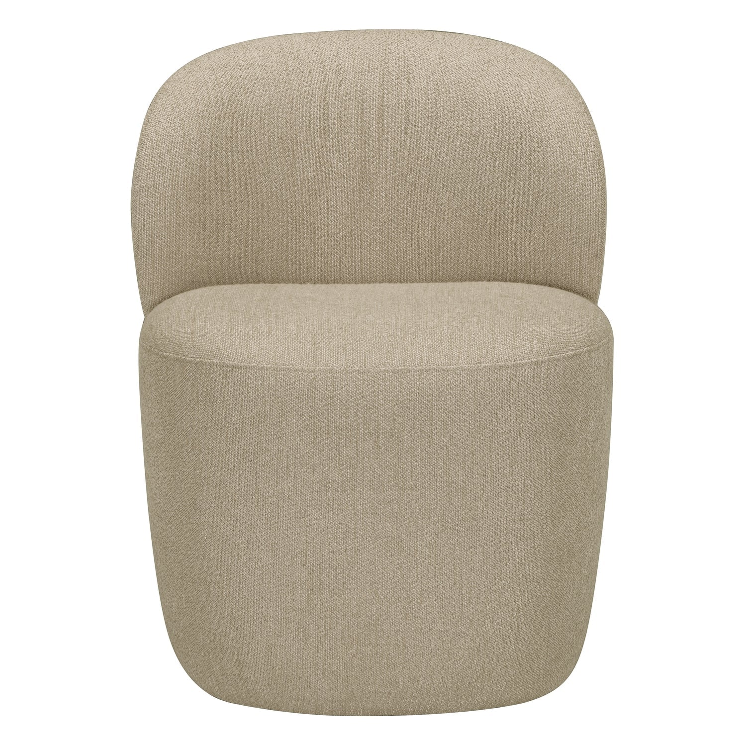 Petit fauteuil rembourré avec dossier plissé pour salons et salles à manger