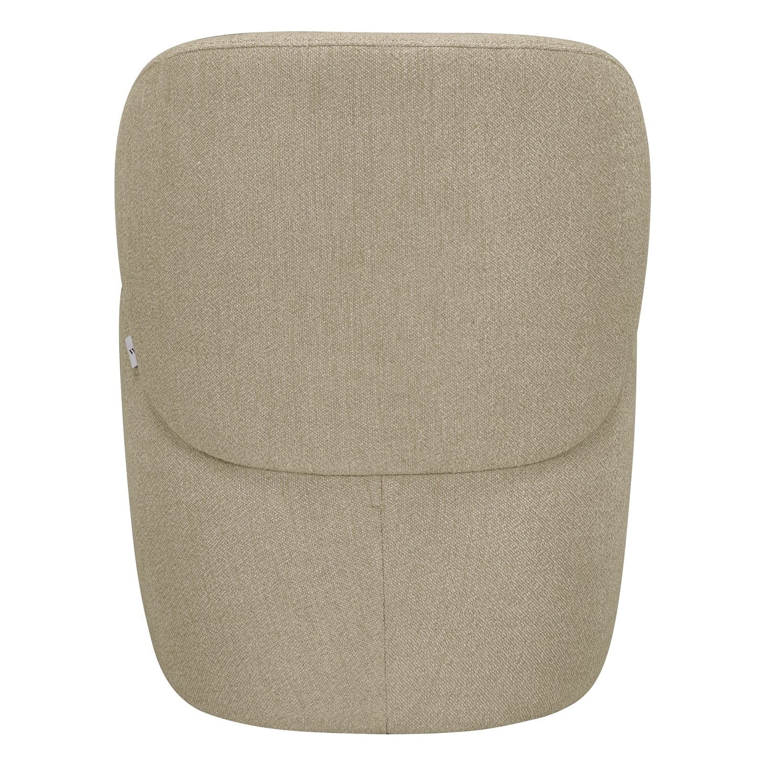 Petit fauteuil rembourré avec dossier plissé pour salons et salles à manger