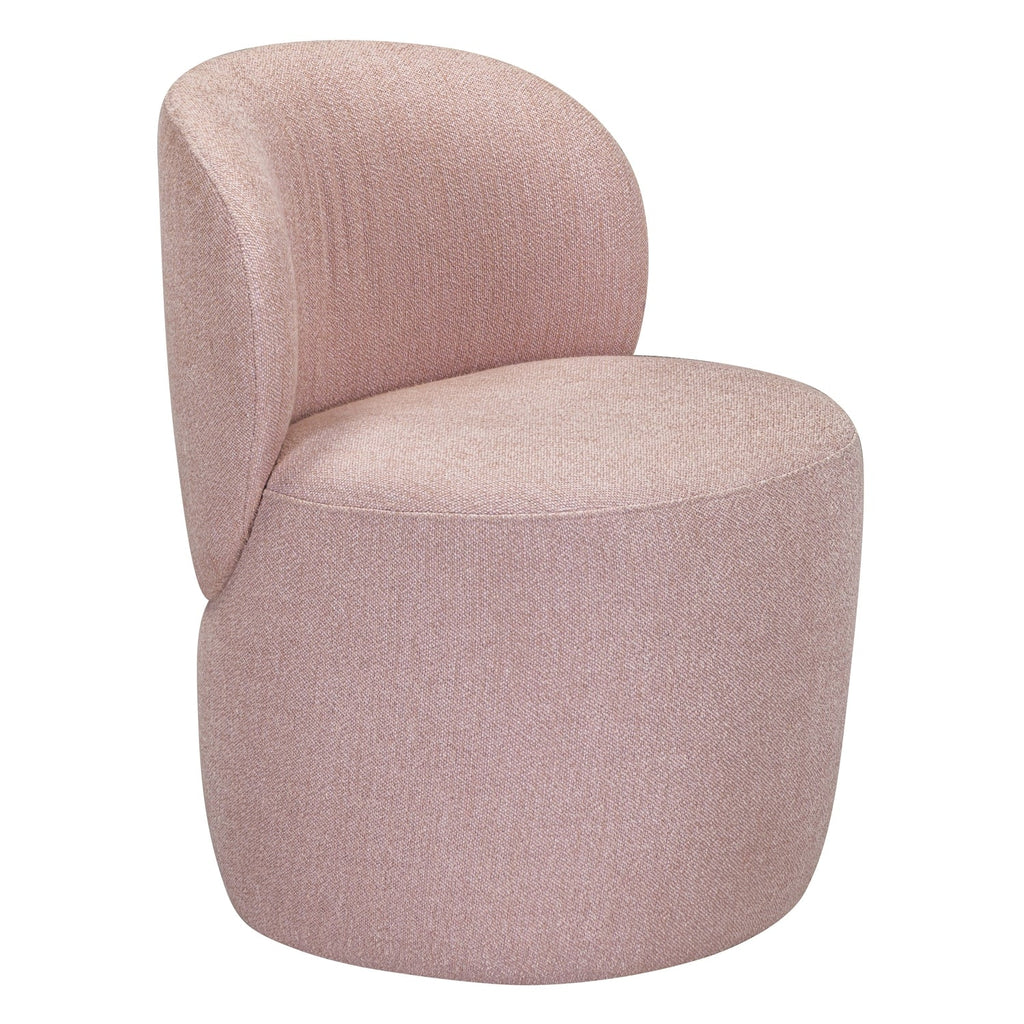 Petit fauteuil rembourré avec dossier plissé pour salons et salles à manger
