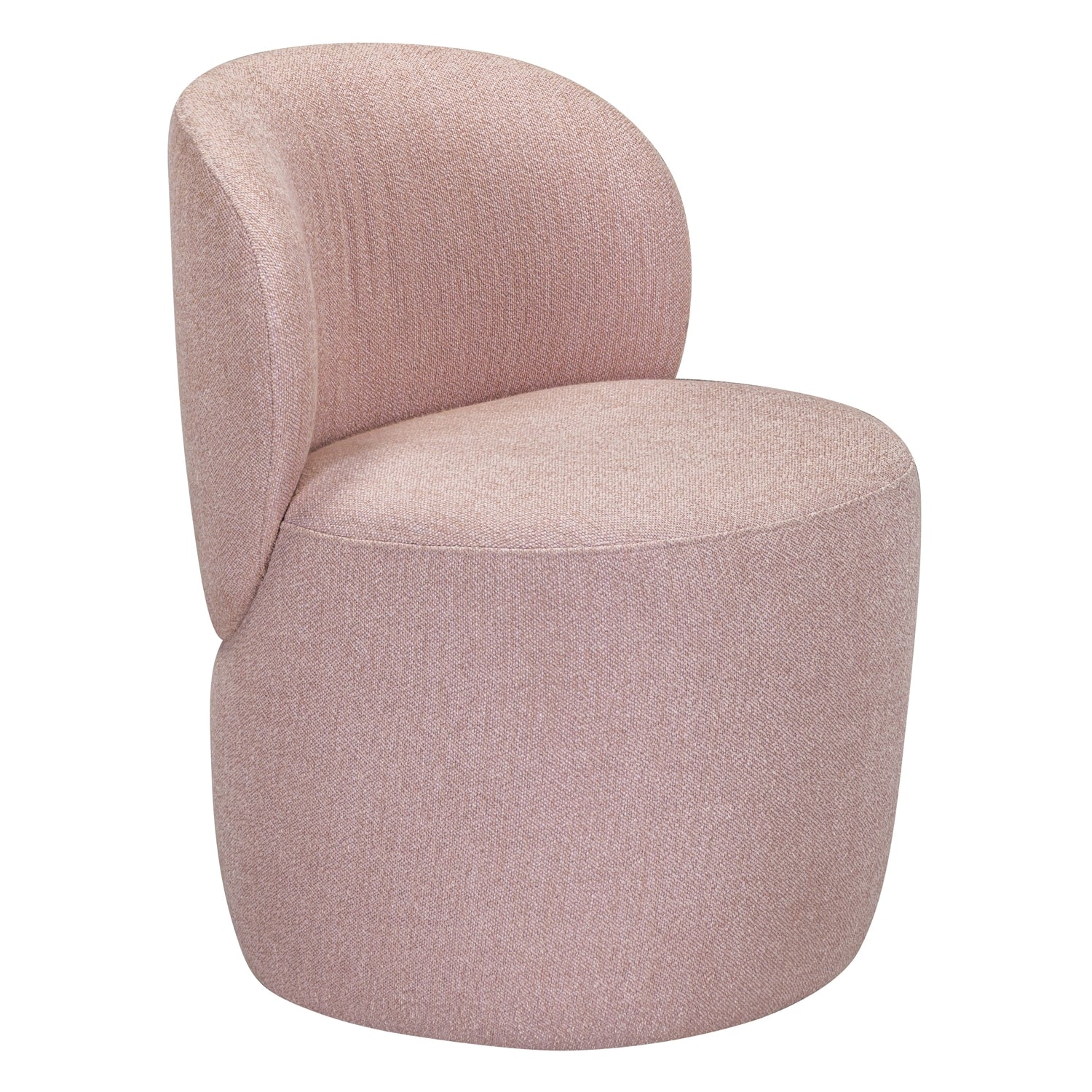Petit fauteuil rembourré avec dossier plissé pour salons et salles à manger