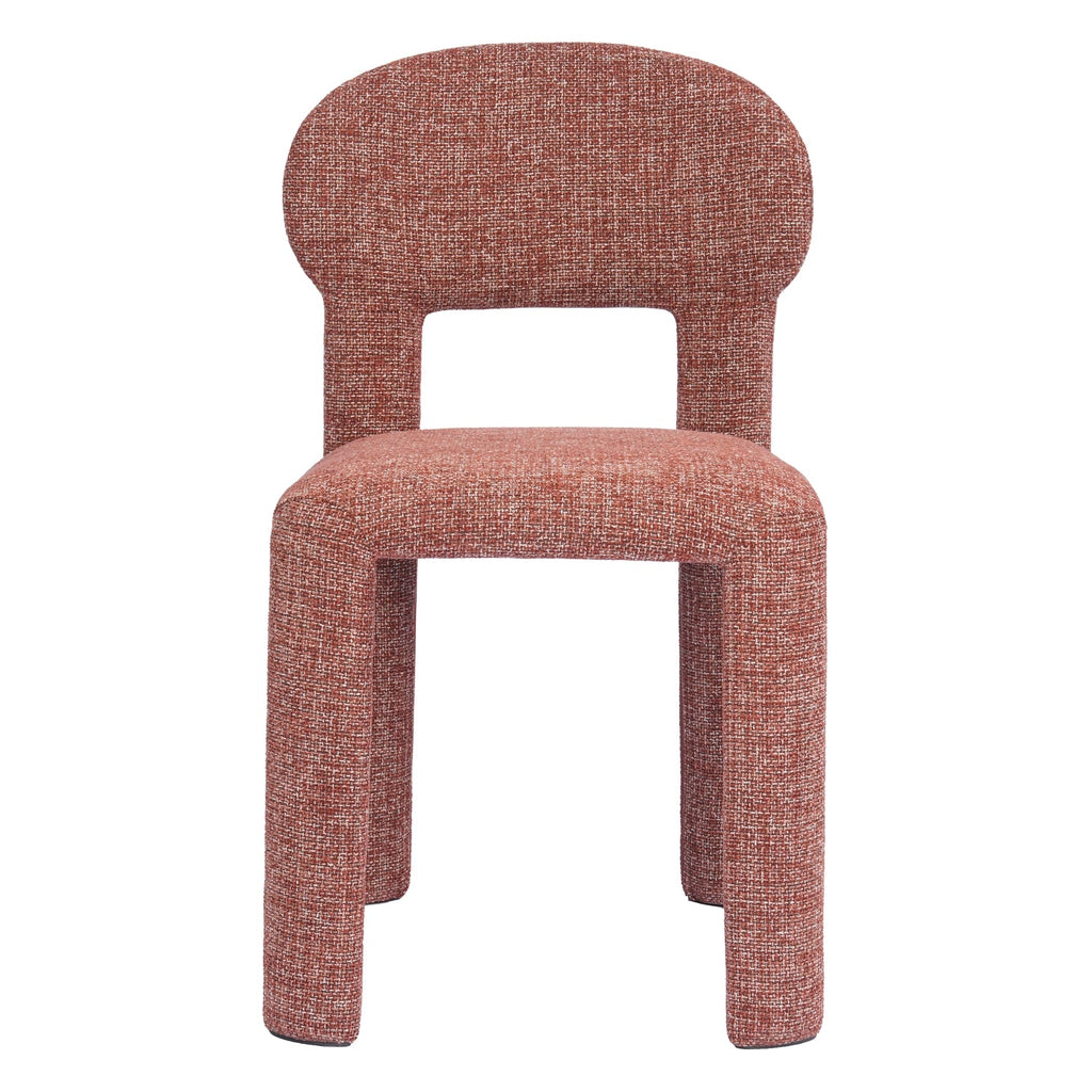 Chaise de salle à manger classique rembourrée avec dossier arqué et assise moelleuse pour salles à manger