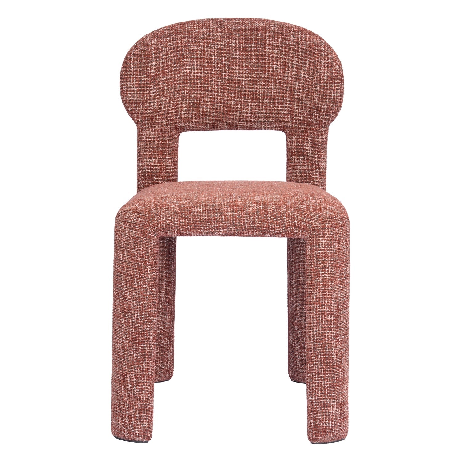 Chaise de salle à manger classique rembourrée avec dossier arqué et assise moelleuse pour salles à manger