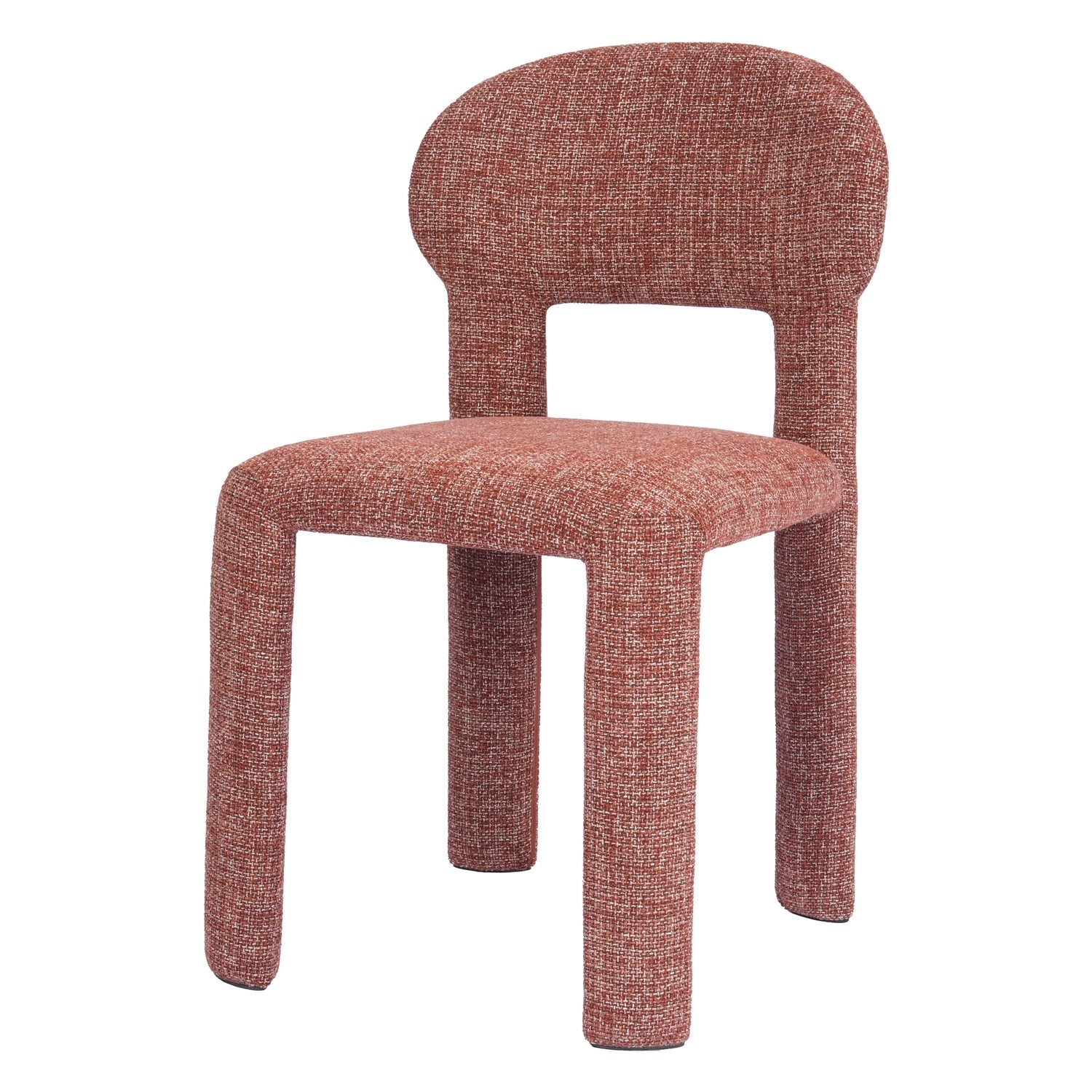 Chaise de salle à manger classique rembourrée avec dossier arqué et assise moelleuse pour salles à manger