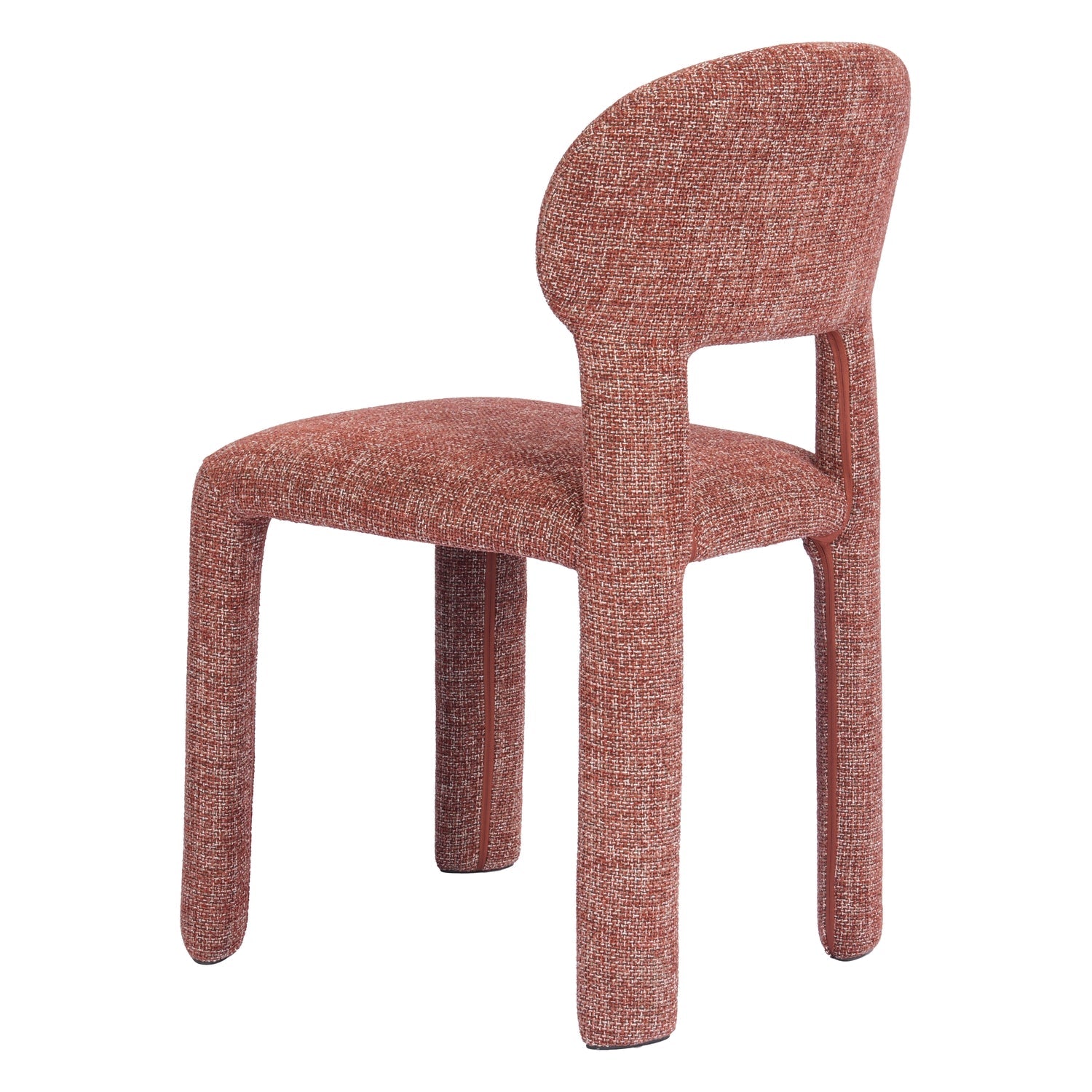 Chaise de salle à manger classique rembourrée avec dossier arqué et assise moelleuse pour salles à manger