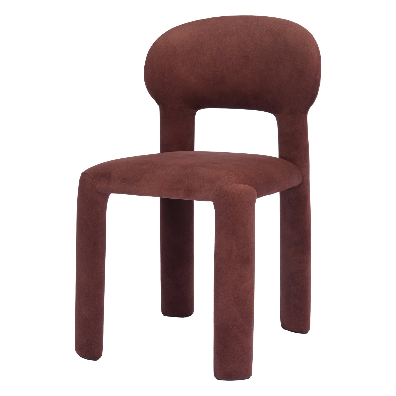 Chaise de salle à manger classique rembourrée avec dossier arqué et assise moelleuse pour salles à manger