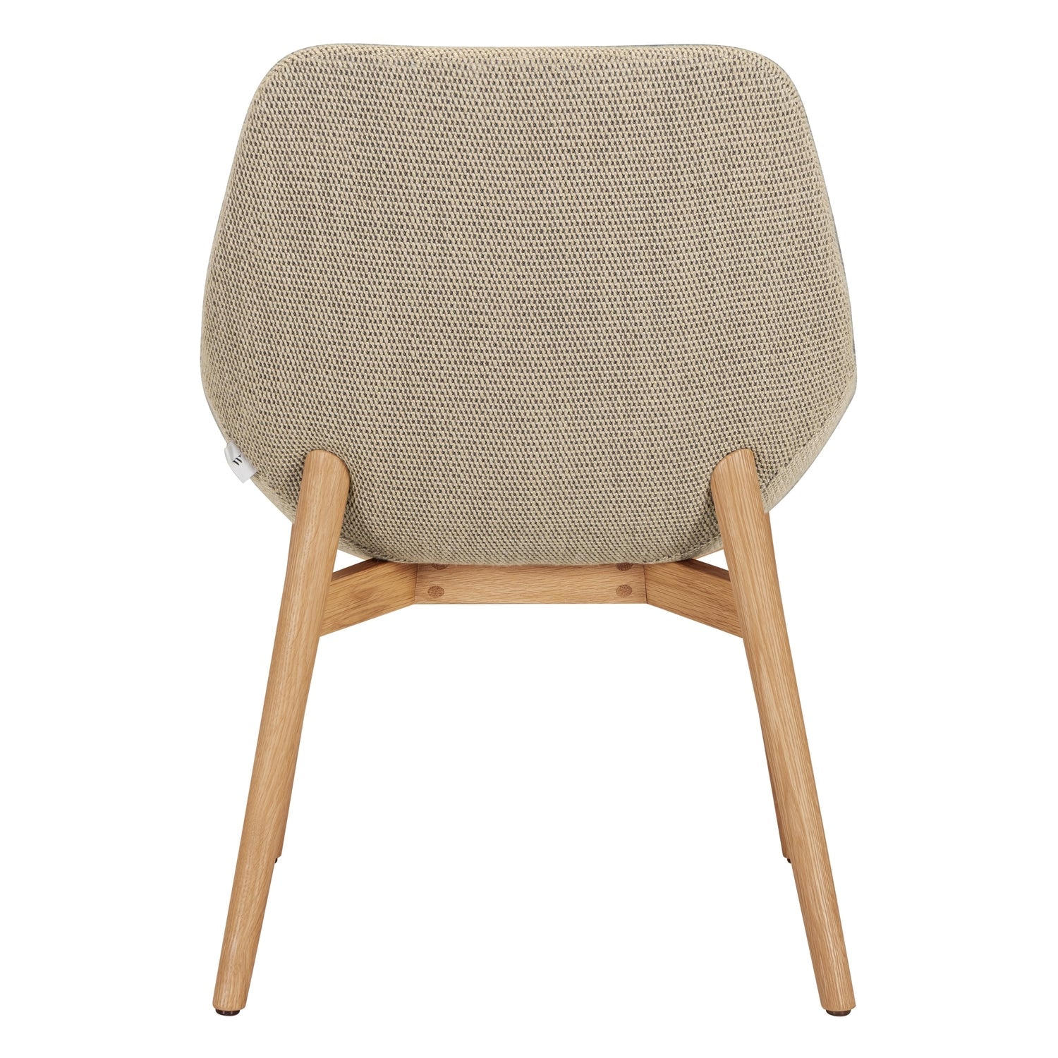 Chaise de salle à manger moderne capitonnée avec assise à ressorts ensachés et piètement en chêne pour salles à manger