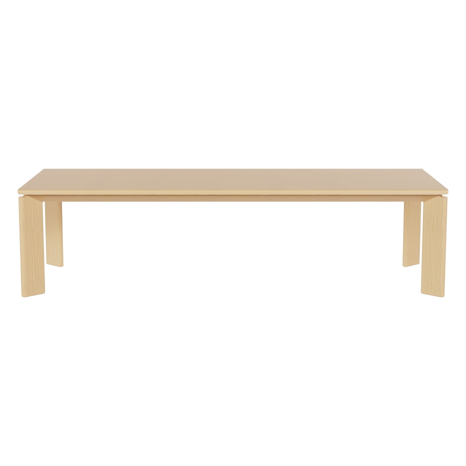 Table de salle à manger sophistiquée en chêne massif, avec finition texturée naturelle