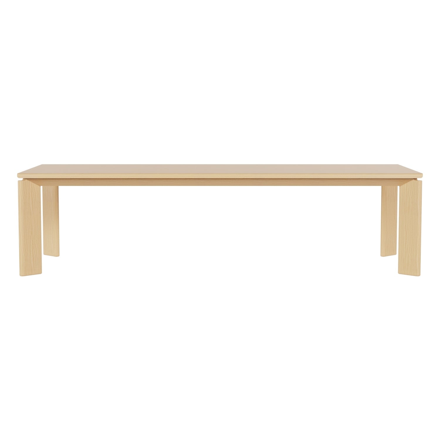 Table de salle à manger sophistiquée en chêne massif, avec finition texturée naturelle
