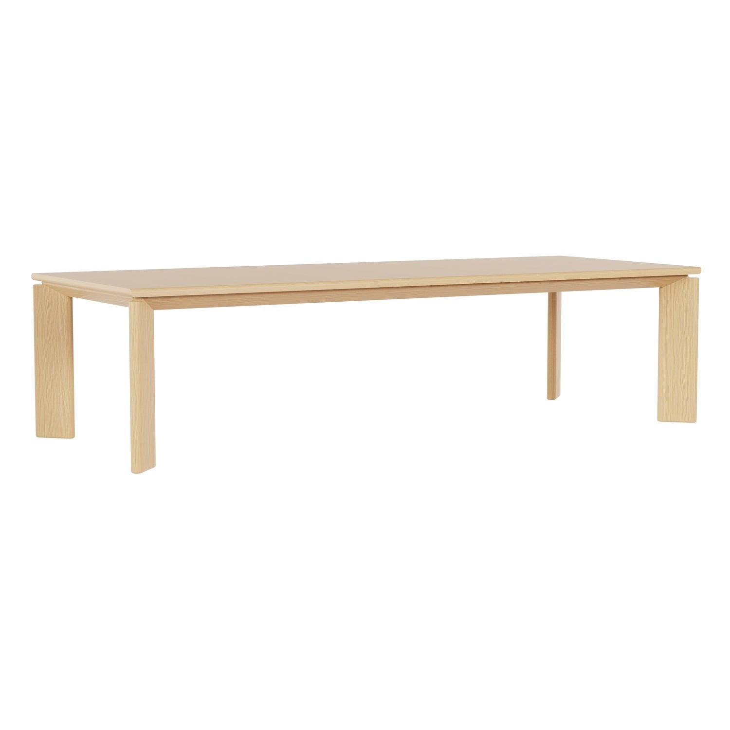 Table de salle à manger sophistiquée en chêne massif, avec finition texturée naturelle