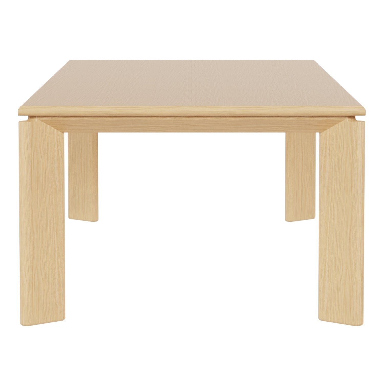 Table de salle à manger sophistiquée en chêne massif, avec finition texturée naturelle