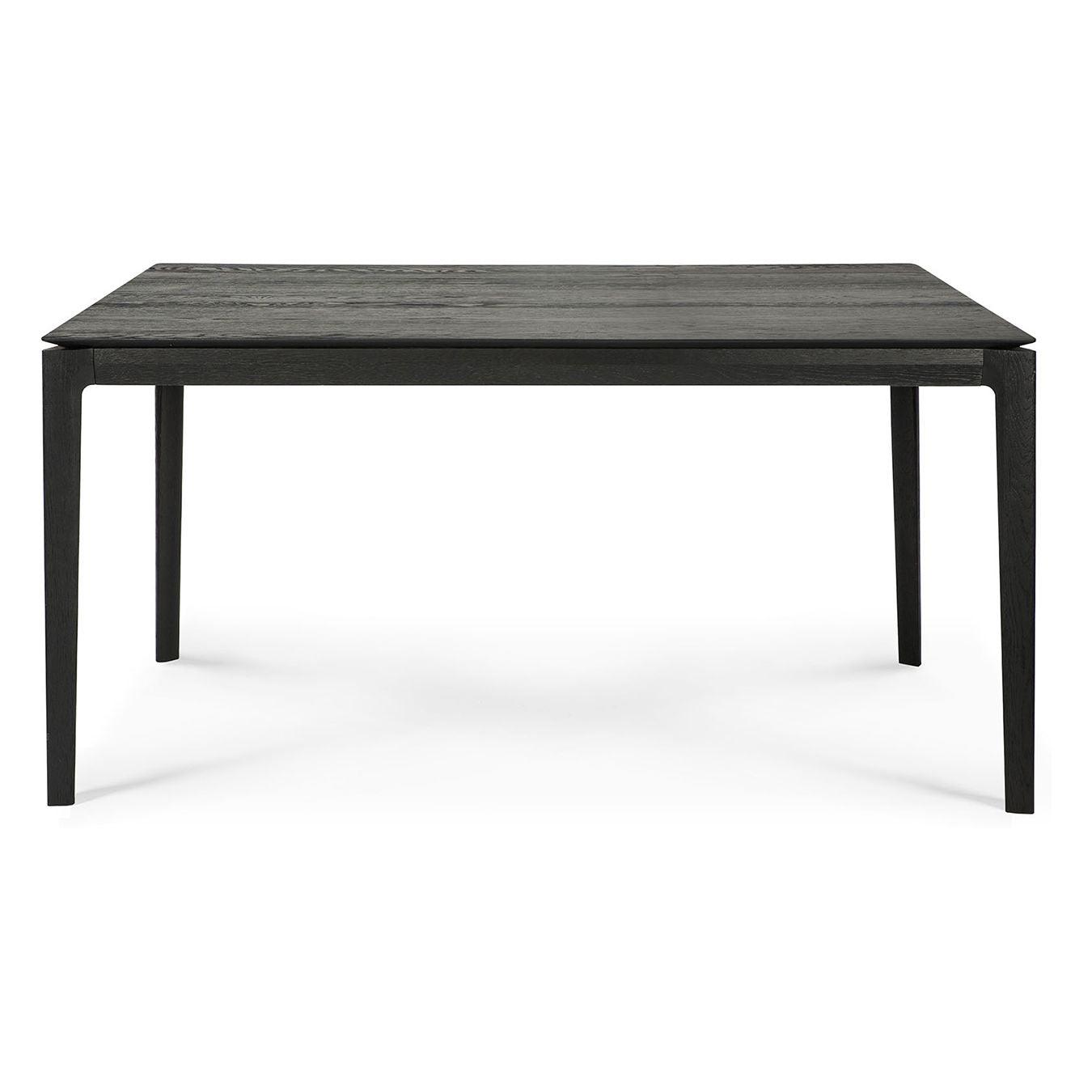 Table de salle à manger intemporelle en chêne massif avec cadre aéré et ouvert