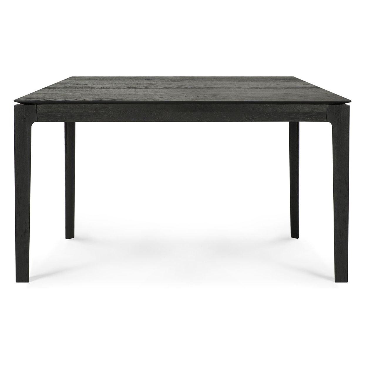 Table de salle à manger intemporelle en chêne massif avec cadre aéré et ouvert