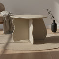 Table d'appoint fantaisiste en MDF certifié FSC, avec une forme organique ondulée, pour chambres d'enfants